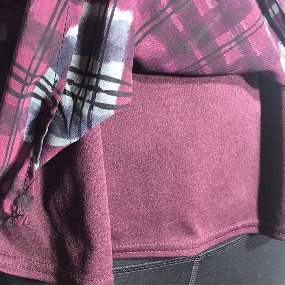 Nanette Lepore Abstract Plaid Flutter Blouse Top - Picture 5 of 7